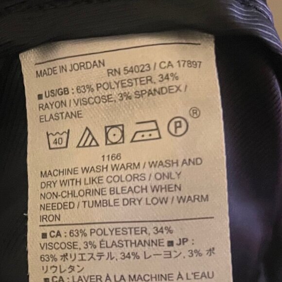 Banana Republic Hayden Tapered Pant, Black, size 18 - Picture 4 of 5